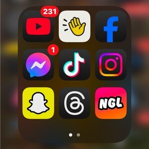 Apple iPhone with Colorful App Icons